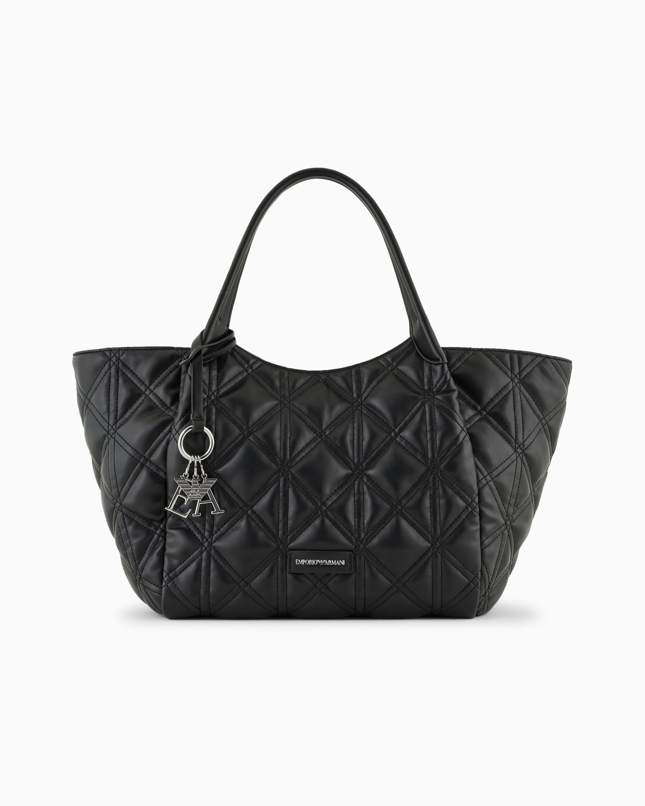 QUILTED NAPPA LEATHER-EFFECT SHOPPER BAG - 1