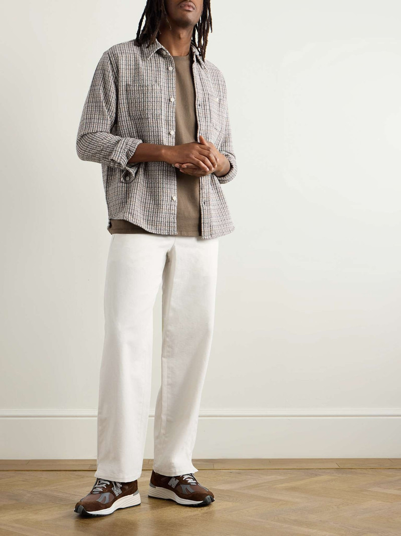 A.P.C. Vincent Straight-Leg Cotton-Canvas Drawstring Trousers outlook