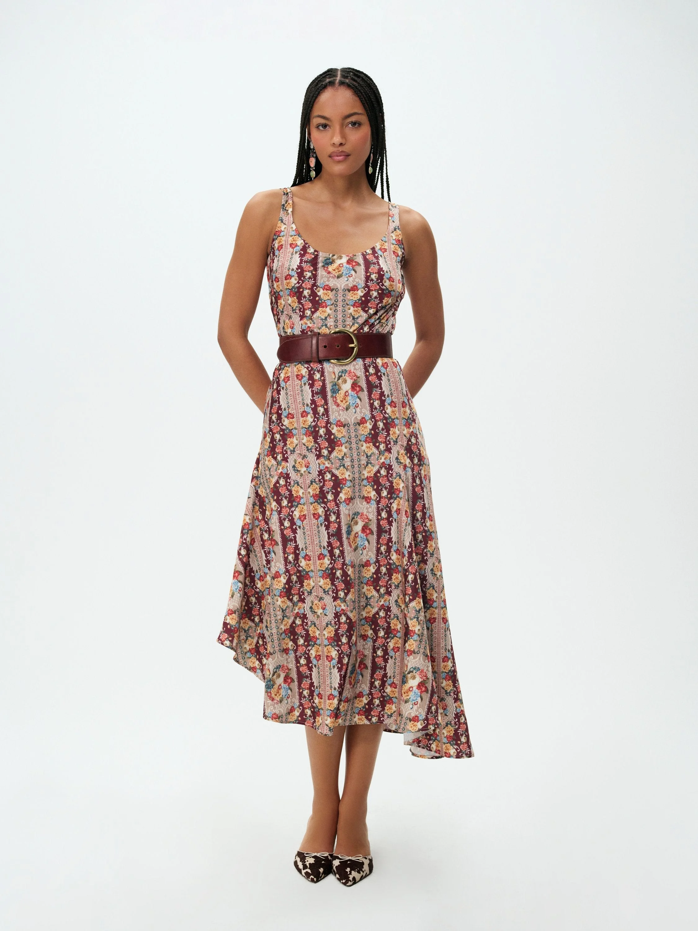 Maple Rose Midi Dress - 1