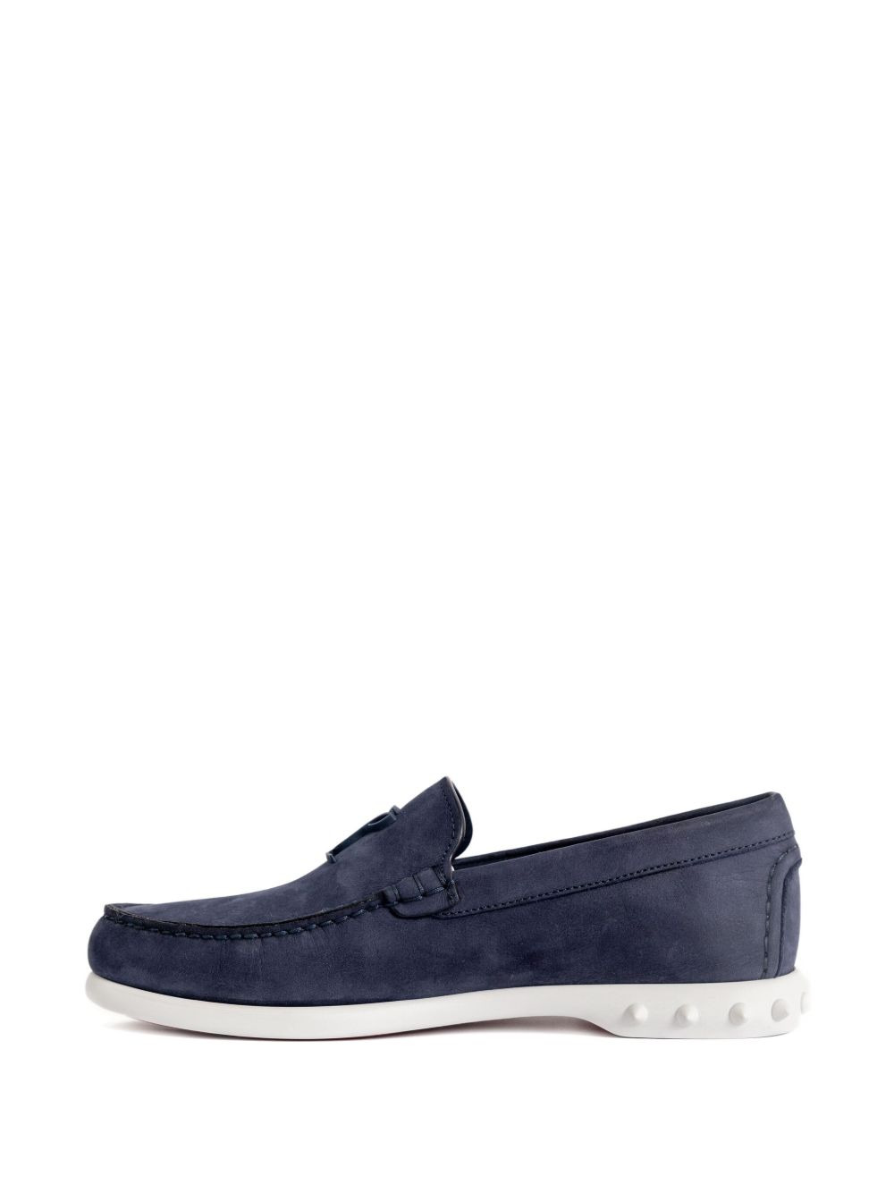 logo-plaque loafers - 4