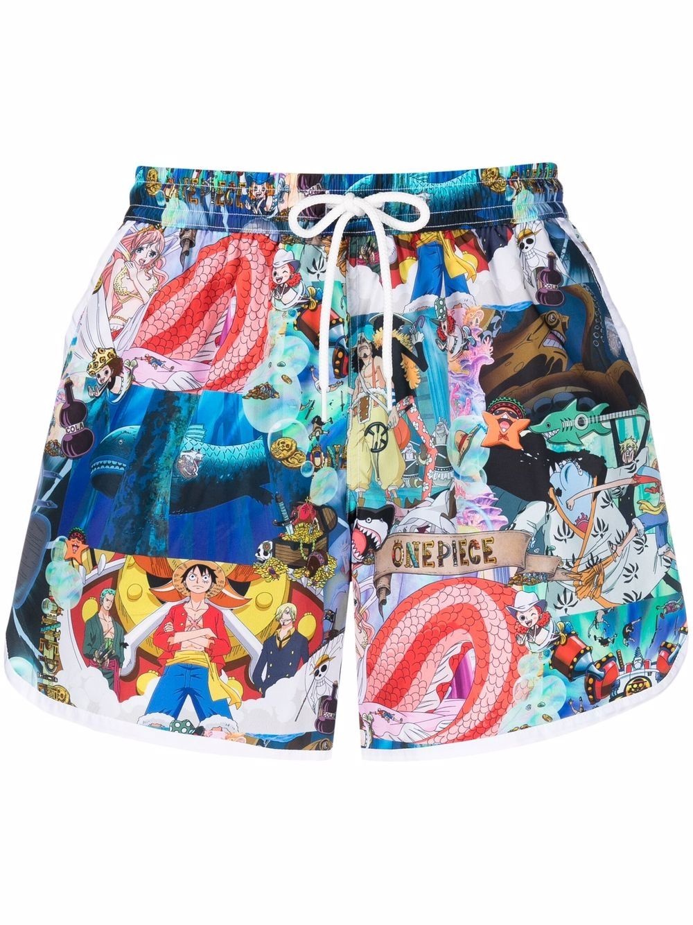 graphic-print swim shorts - 1