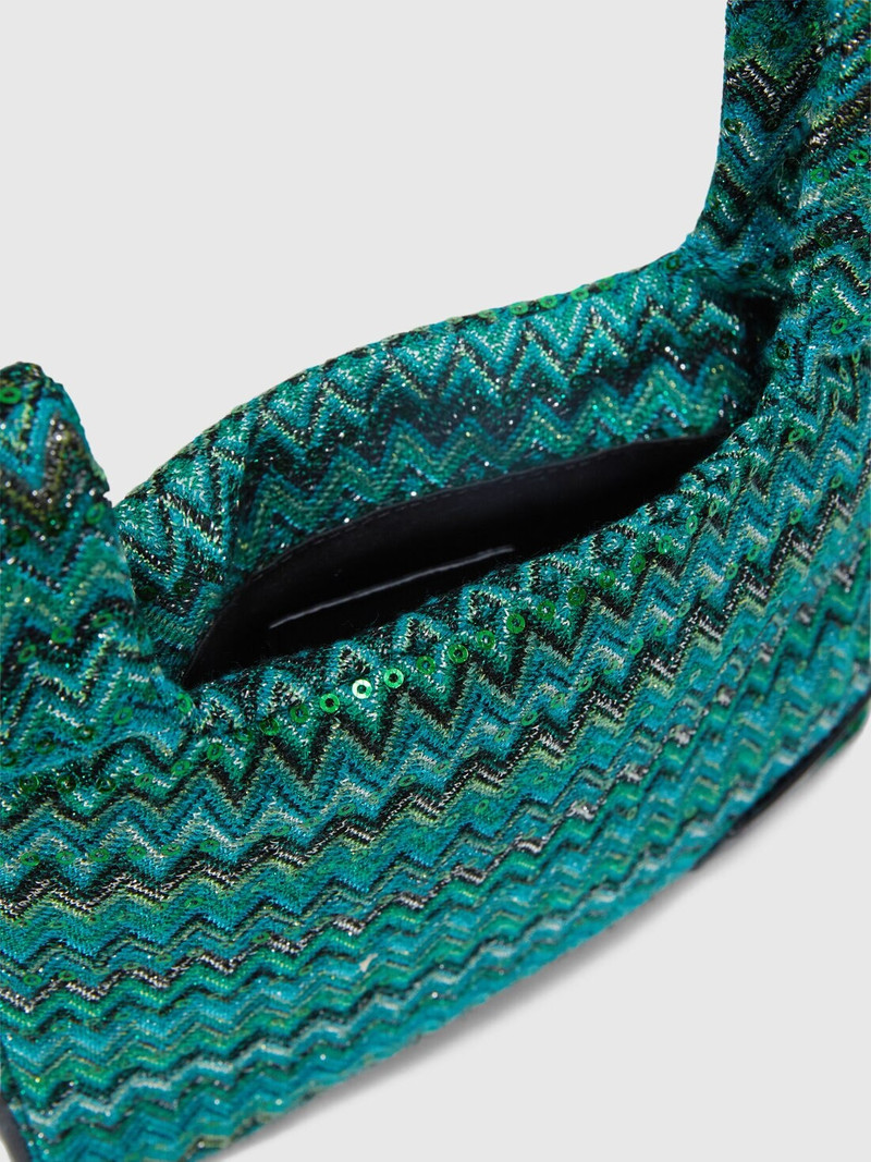 Handbag in zig zag viscose blend 4