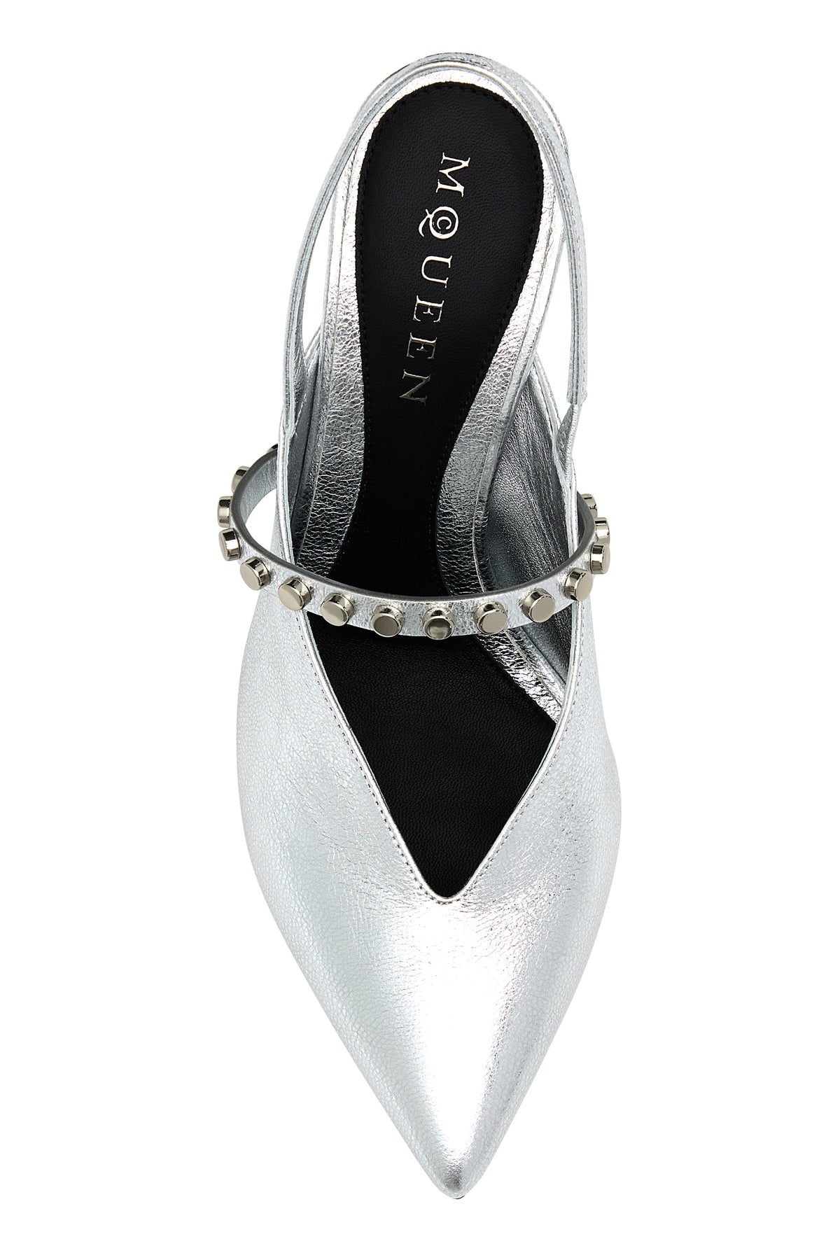 Silver leather Revel pumps - 4