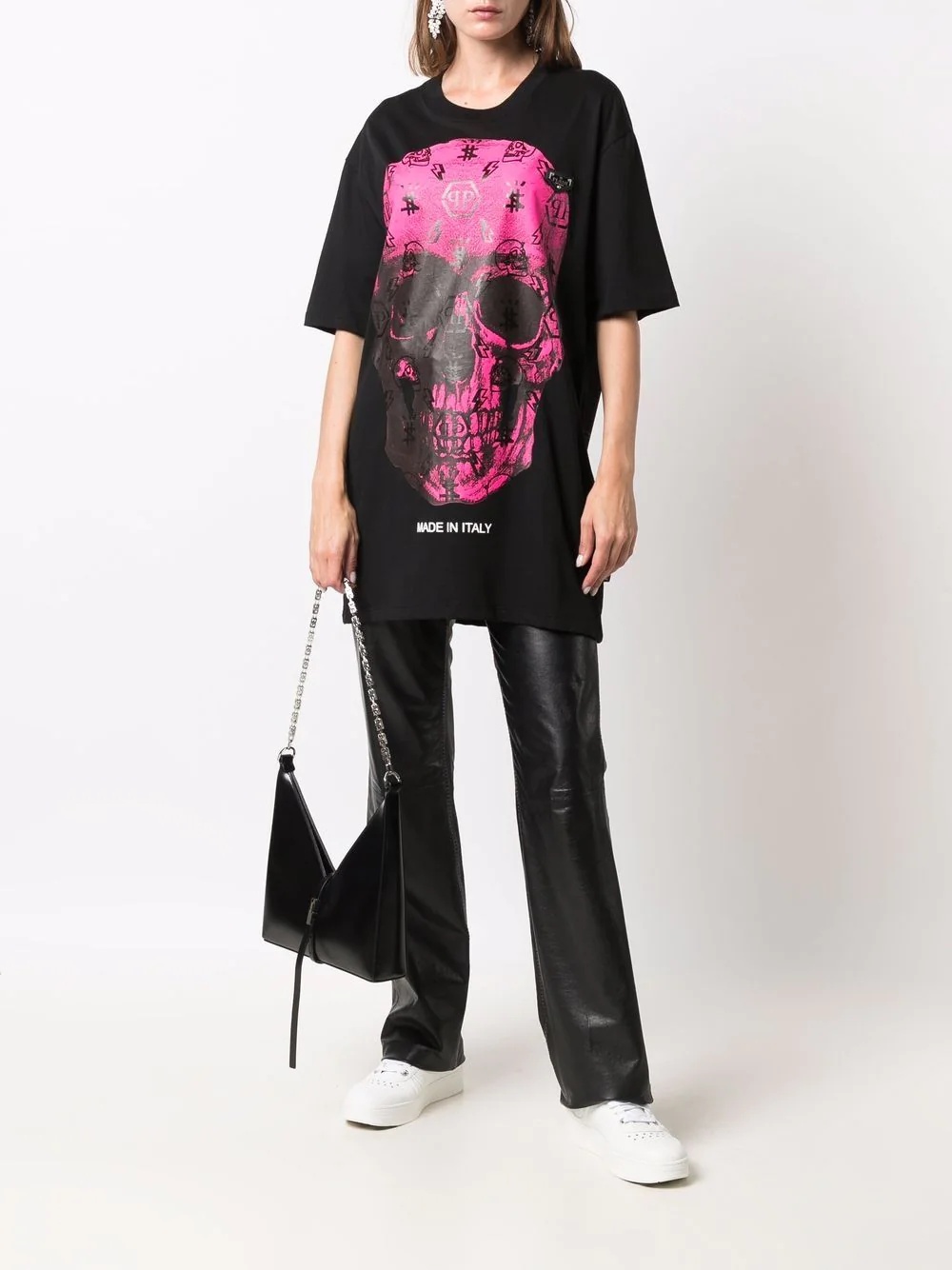 monogram skull T-shirt - 3