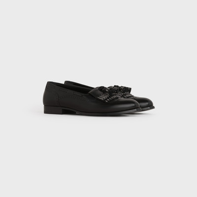 CELINE ABINGDON STUDDED SLIPPER WITH TASSELS IN POLISHED CALFSKIN outlook