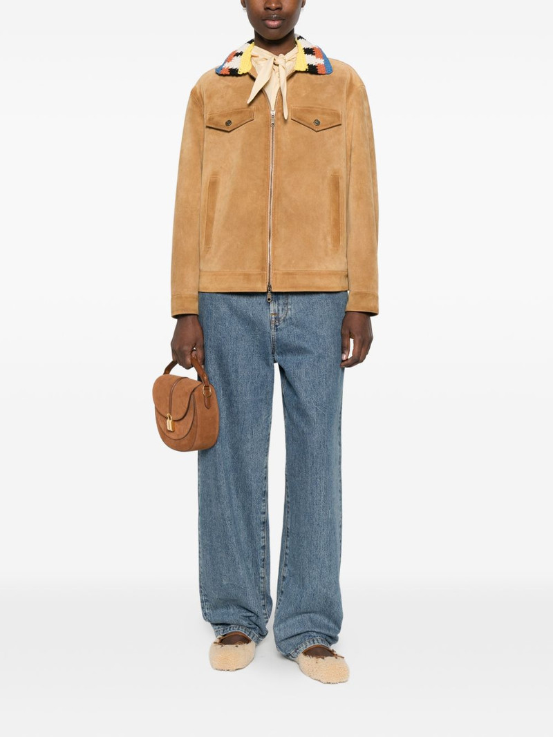 Etro crocheted collar jacket outlook