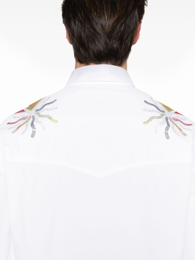 rhinestone-wings poplin shirt 5