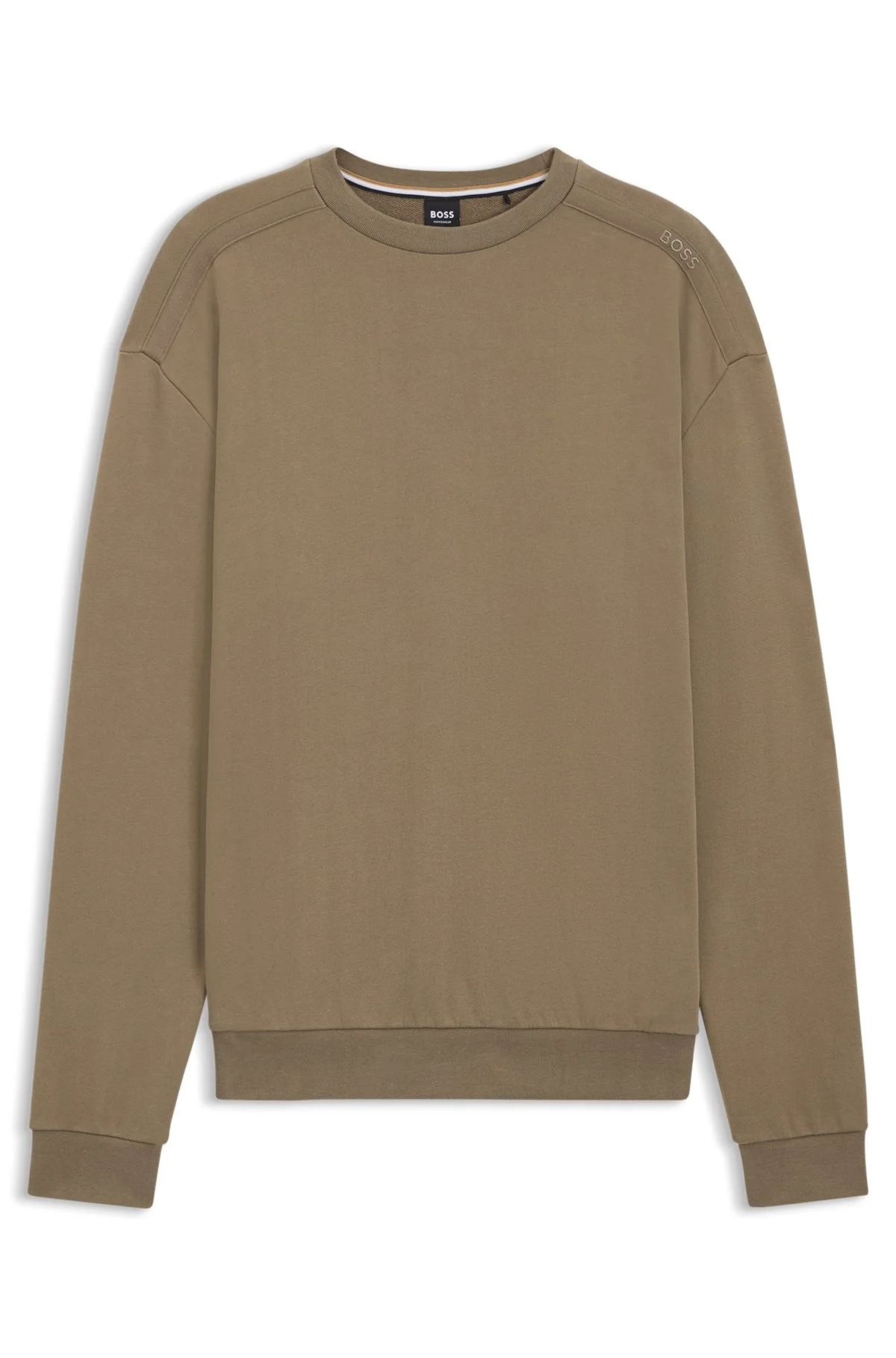 SHOULDER-LOGO SWEATSHIRT IN COTTON TERRY - 1