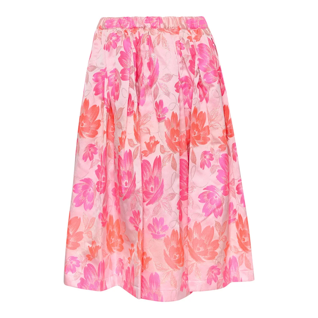 Polyester Jacquard Flower Skirt - 1