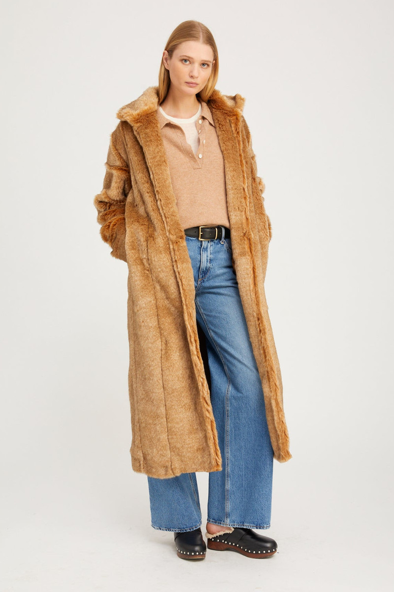 CAMEL FUR IRIS COAT 3
