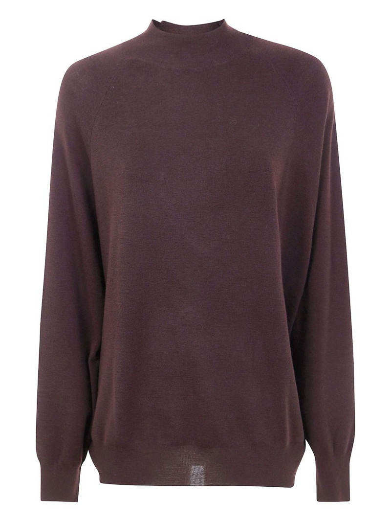 raglan-sleeve wool sweater 1