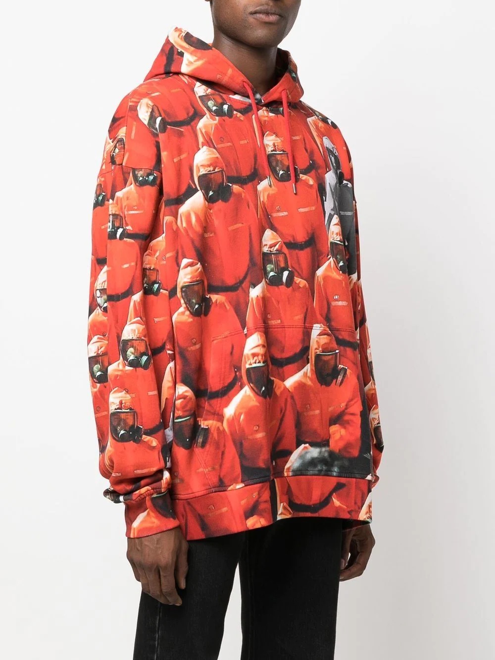 graphic-print drawstring hoodie - 3