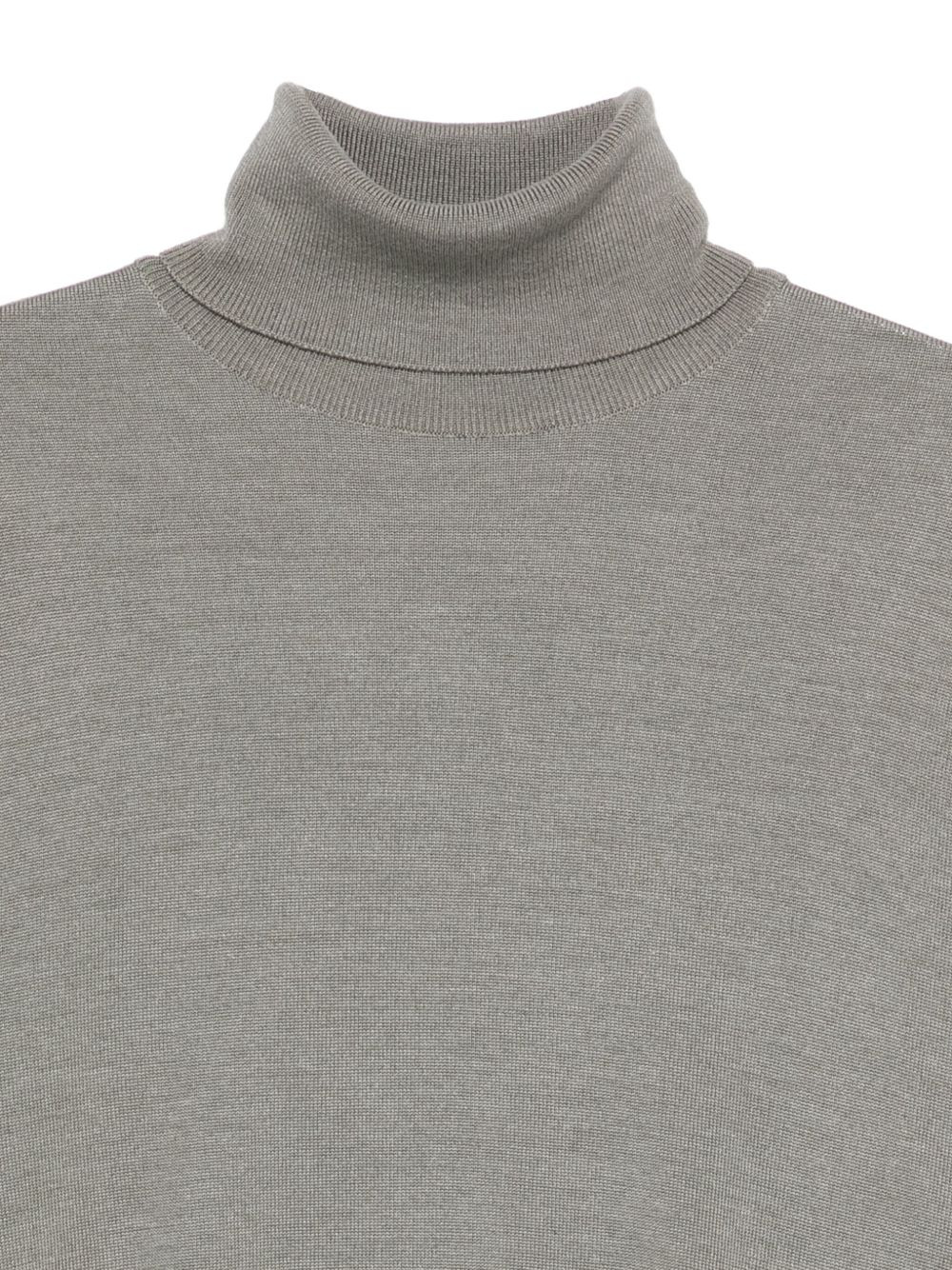 turtleneck wool sweater - 3