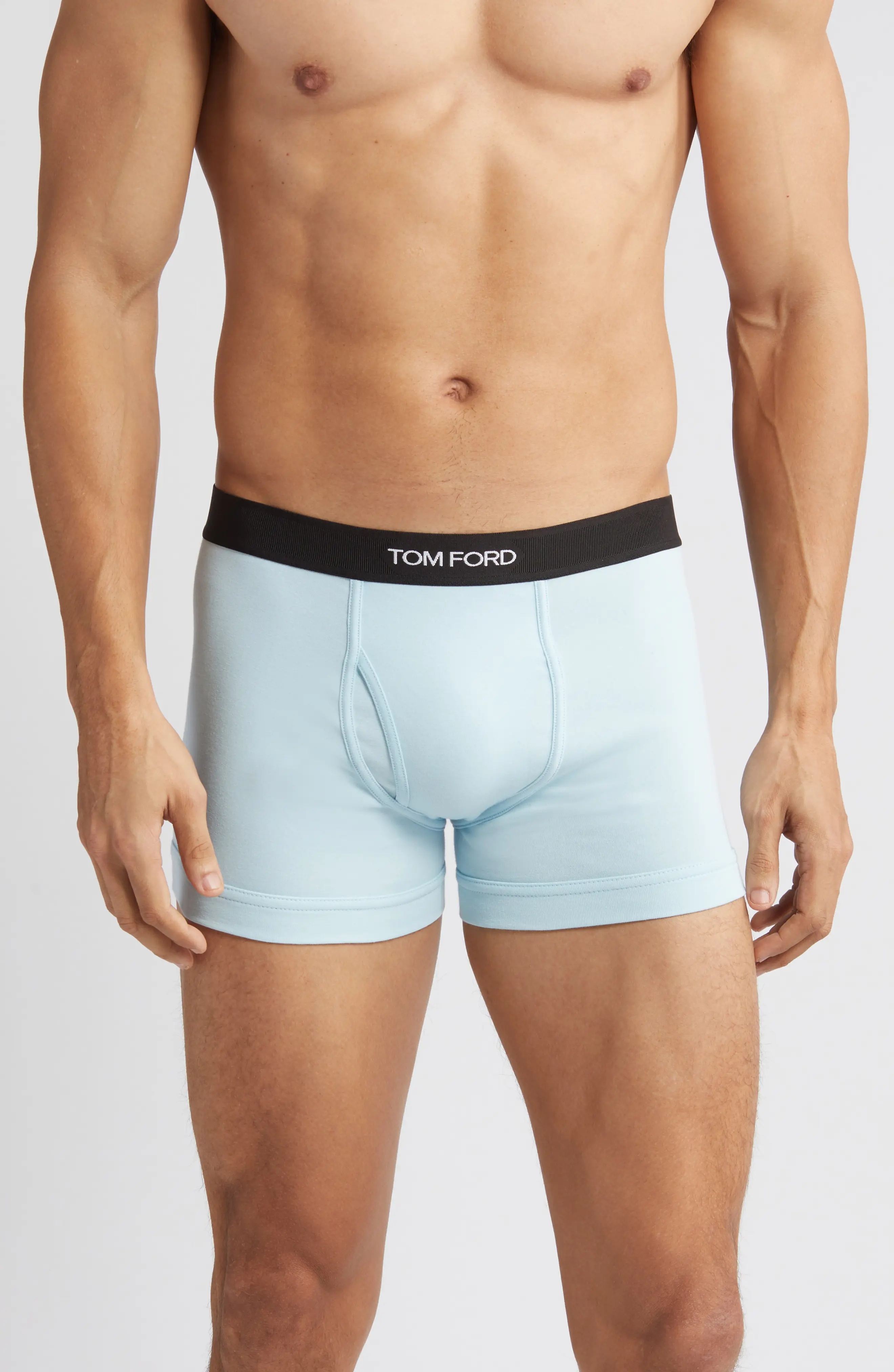 2-Pack Cotton Jersey Boxer Briefs in Artic Blue /Navy - 2