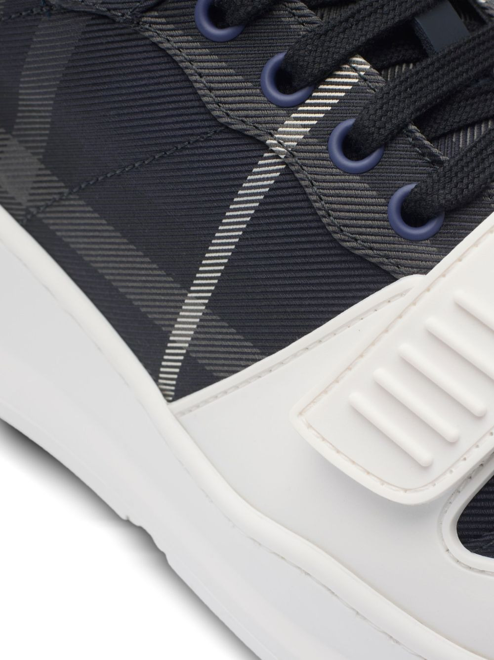 checked low-top sneakers - 5