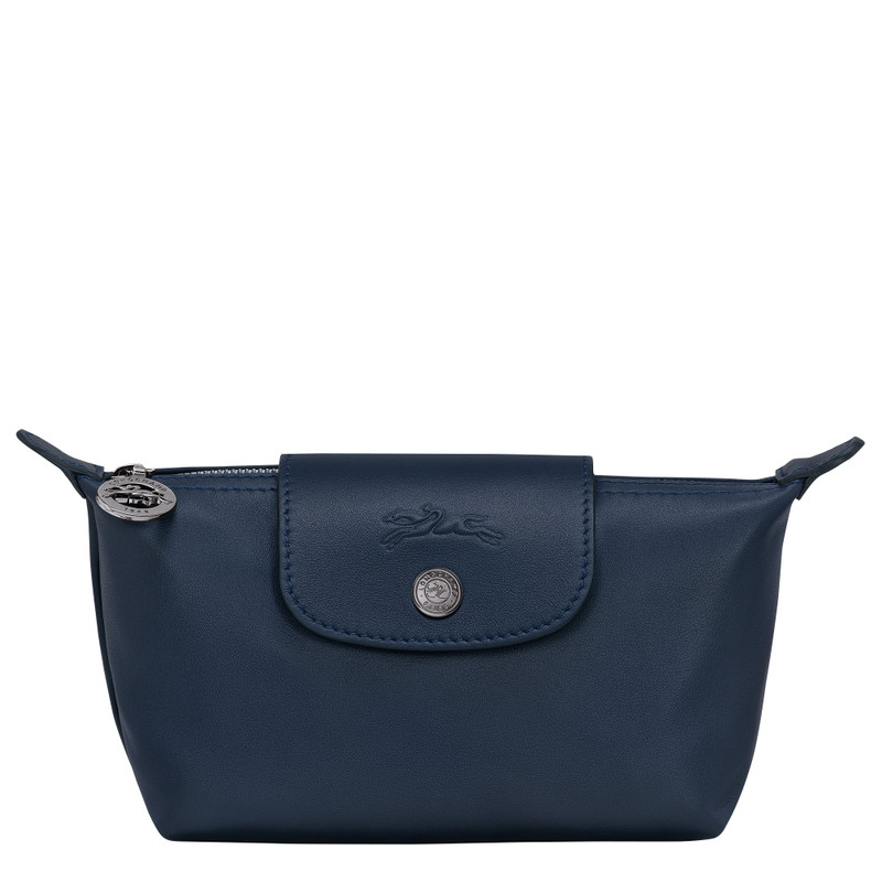 Le Pliage Xtra Pouch Navy - Leather 1
