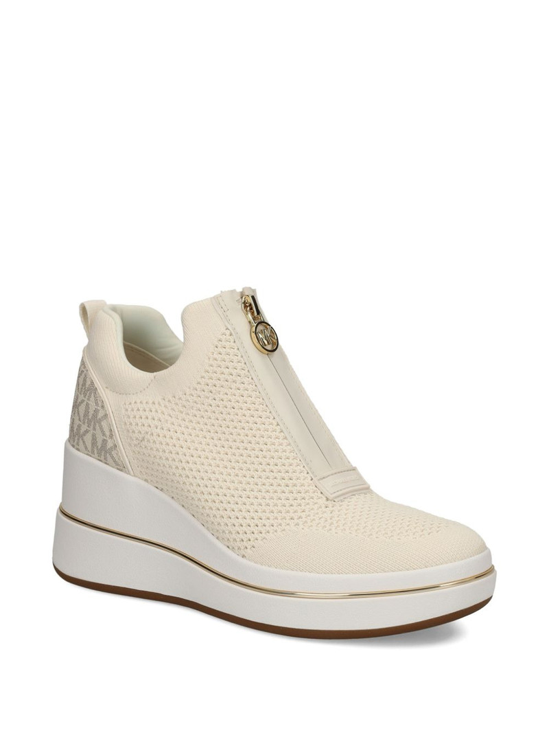 MICHAEL KORS Willis zip-up logo sneakers outlook