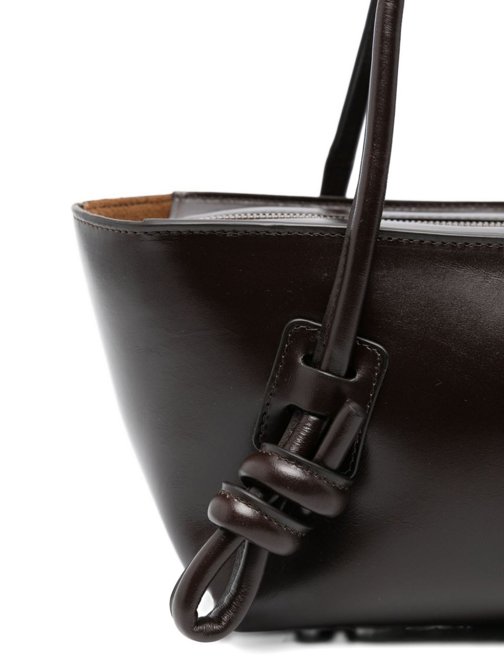 Fleca knot-detail leather shoulder bag - 4