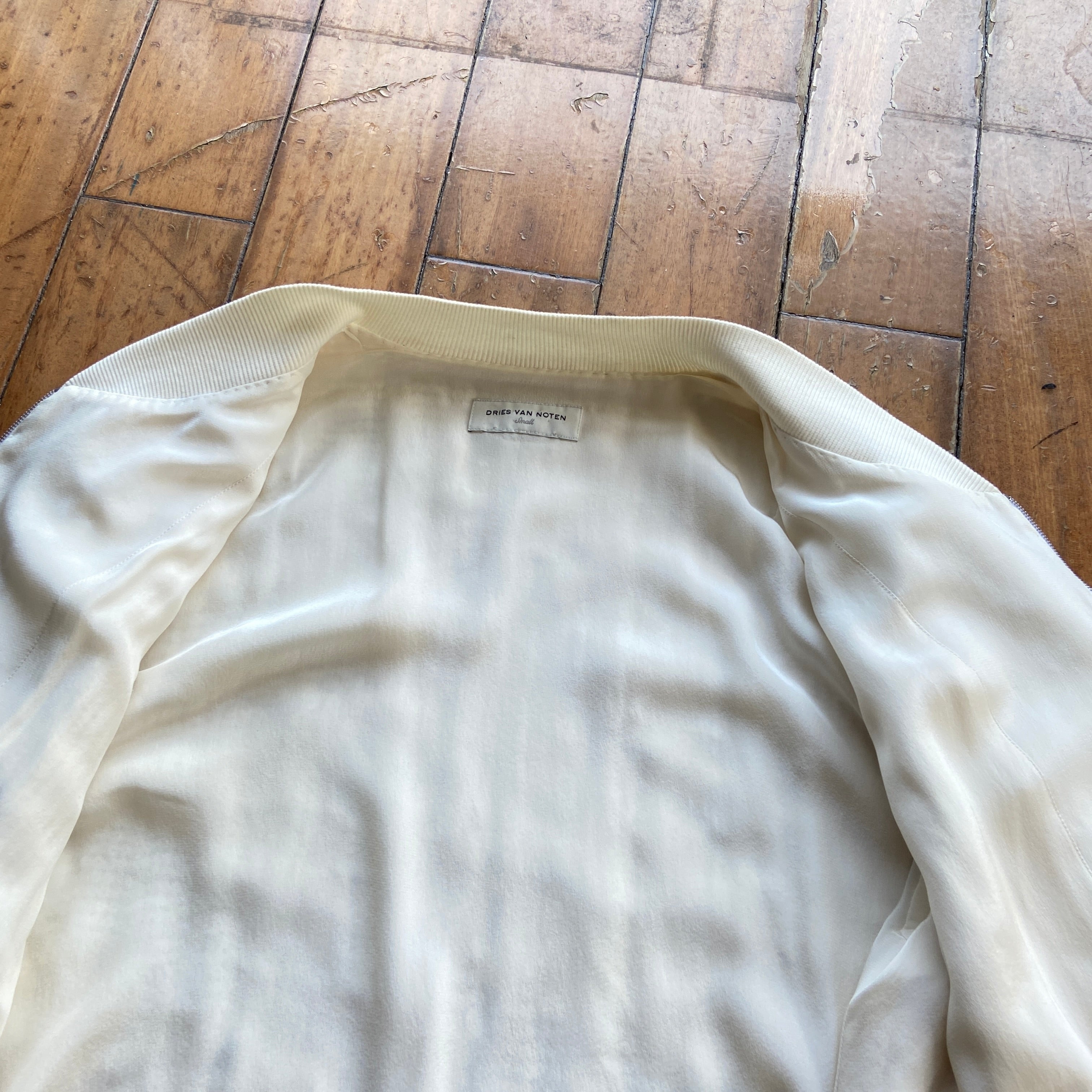zOthers - Dries van Noten cream sequin bomber S - 7