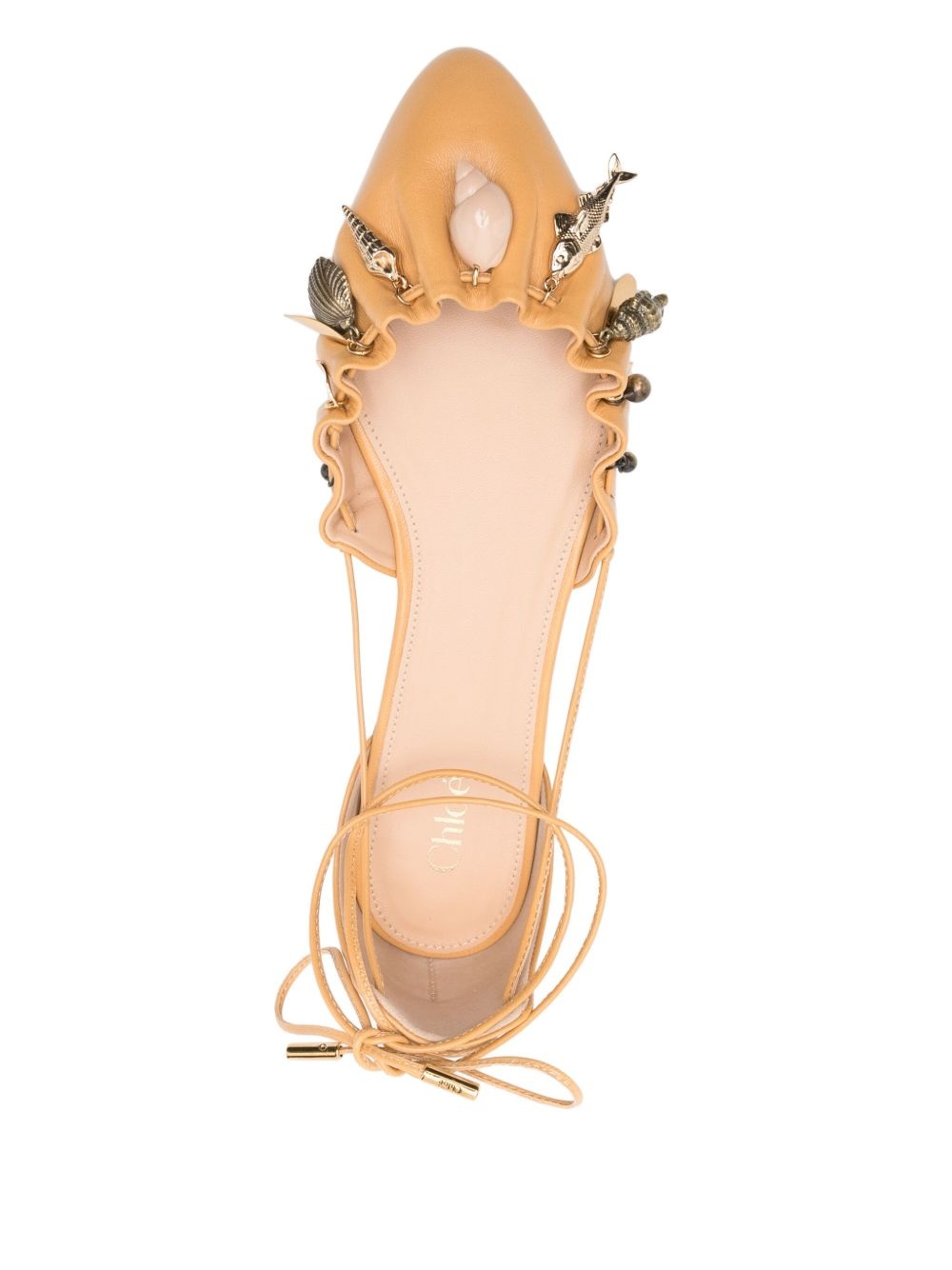 leather ballerina shoes - 4