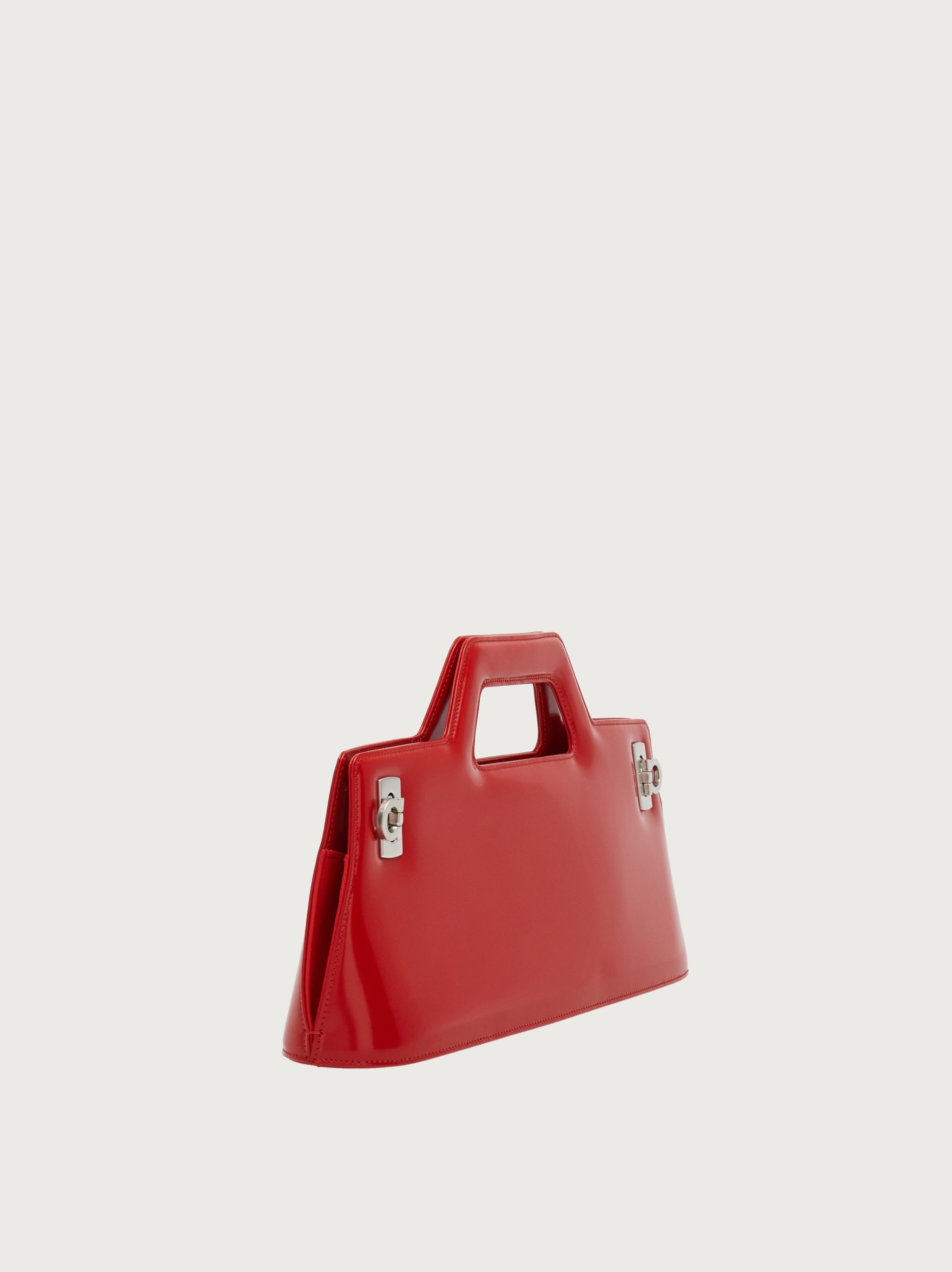 Salvatore Ferragamo WANDA トップハンドル ハンドバッグ SALVATORE FERRAGAMO Brushed Calfskin Wanda East West Top