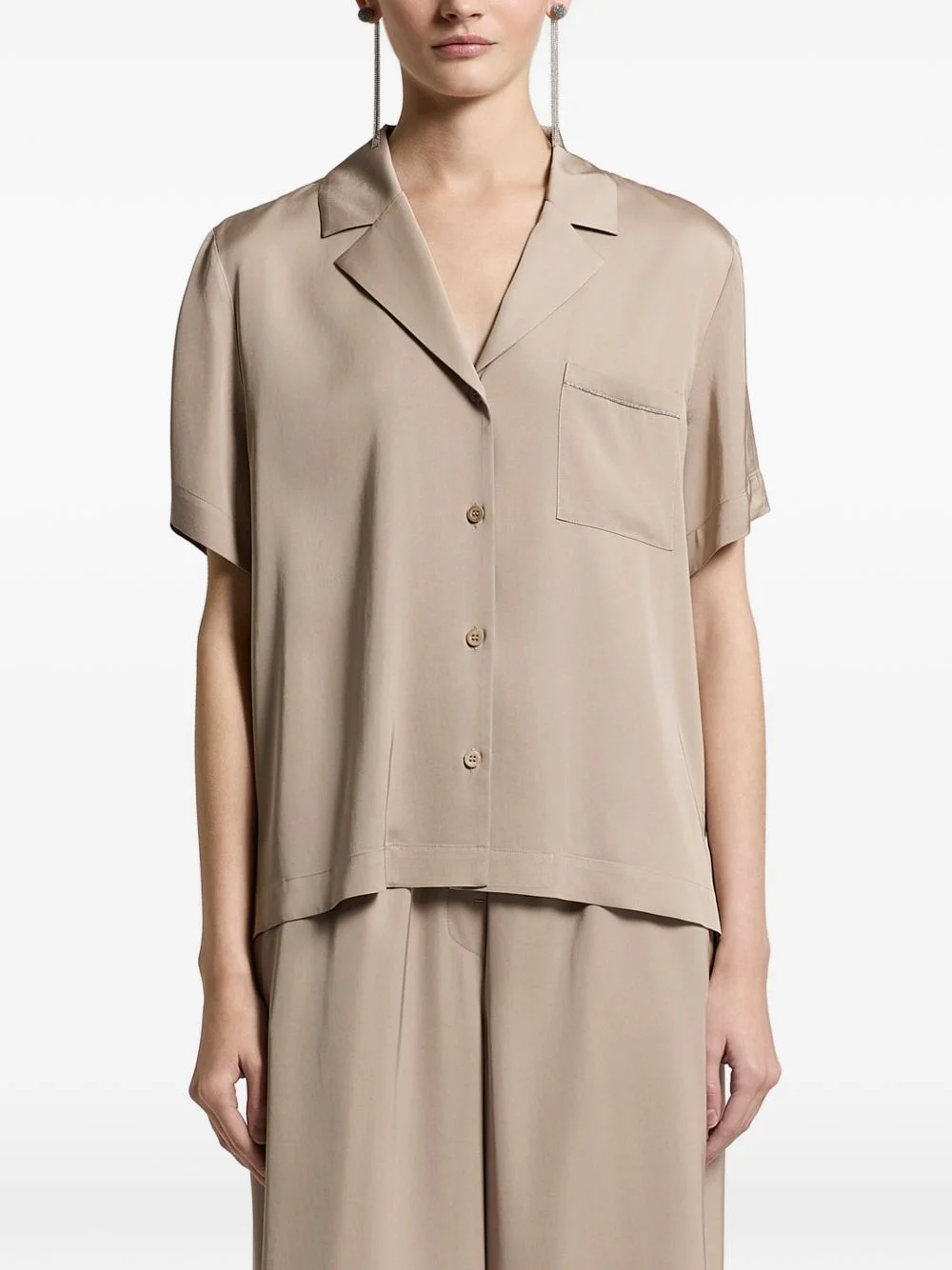 pocket short-sleeve shirt - 1