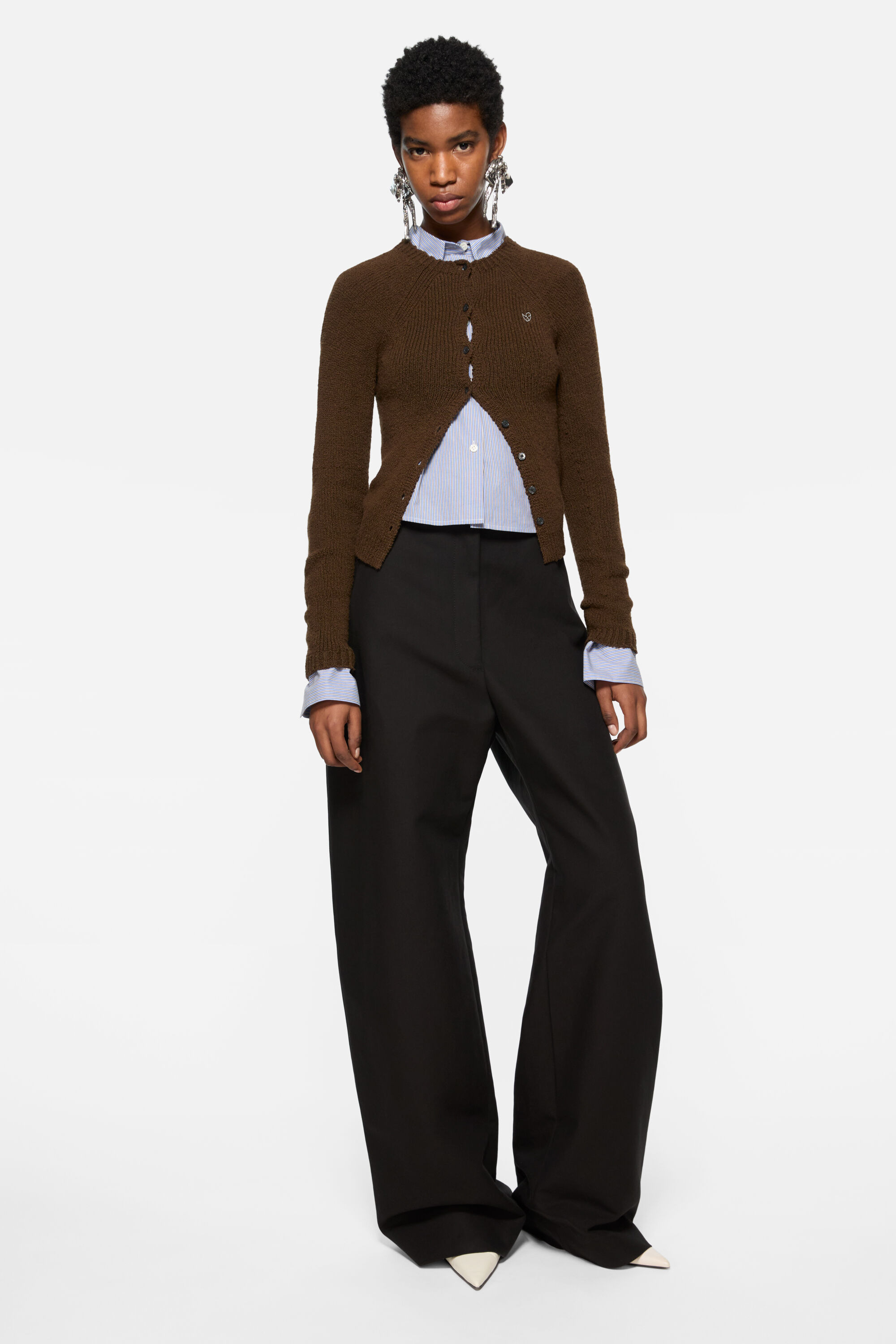 Button-up cardigan - Antique brown - 2
