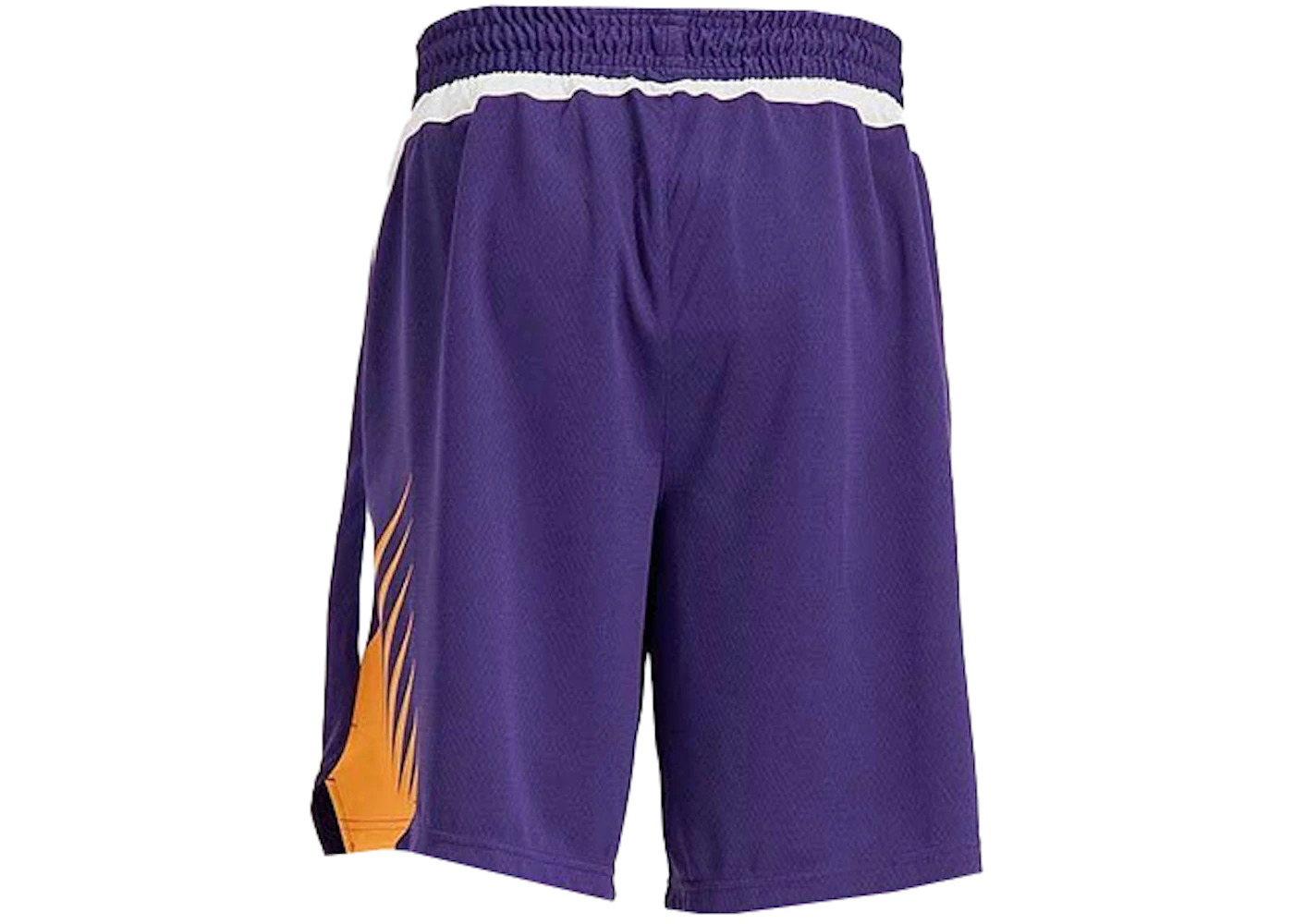 Nike NBA Phoenix Suns Icon Edition Swingman Shorts Court Pourple/Orange/White - 2