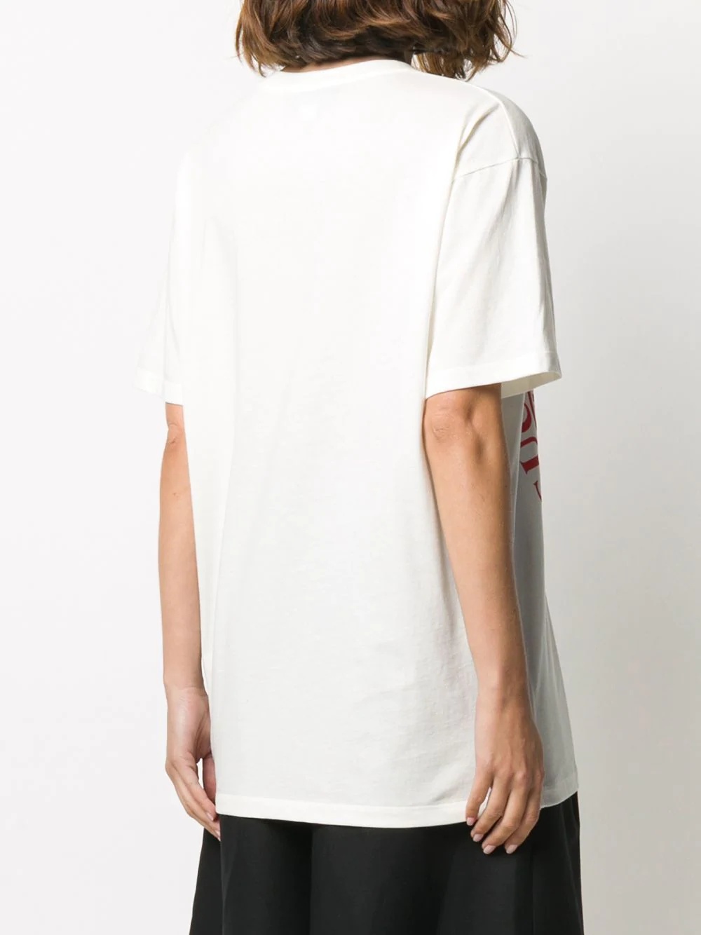 logo print oversized T-shirt - 4