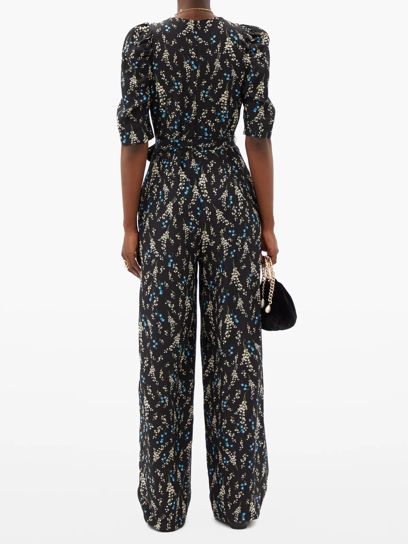 Iberis floral-print silk crepe de Chine jumpsuit - 5