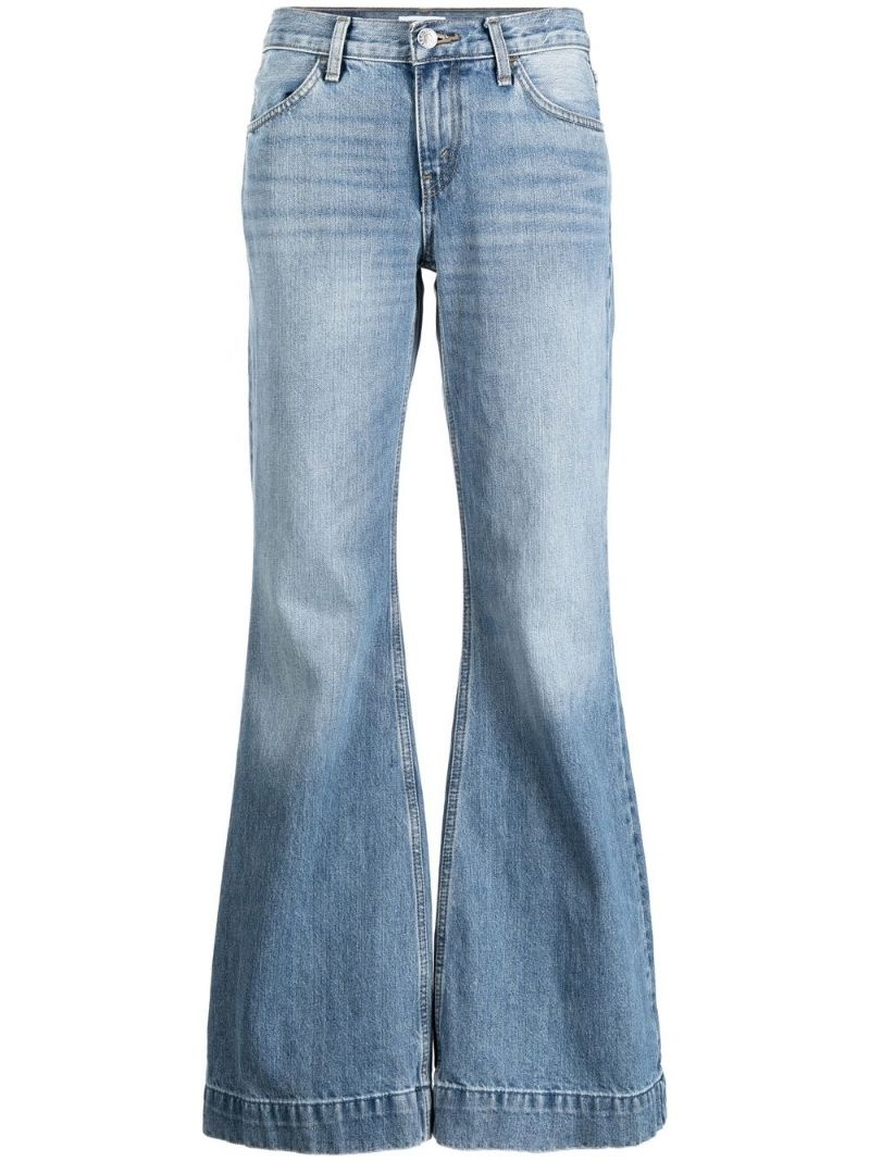 70s low-rise flared jeans - 1