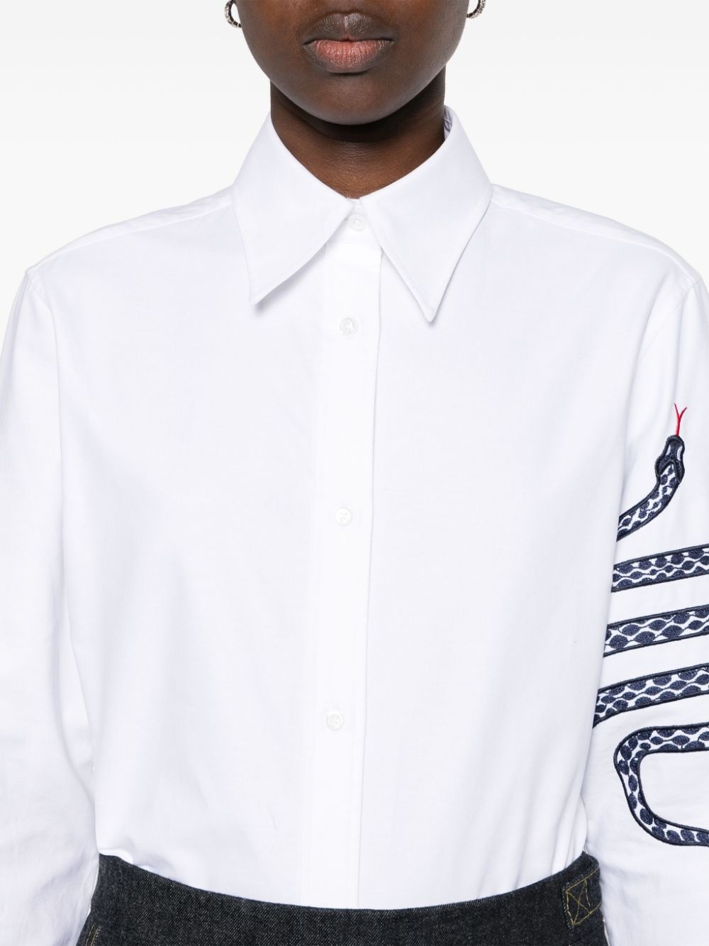 snake 4-Bar cotton shirt - 5