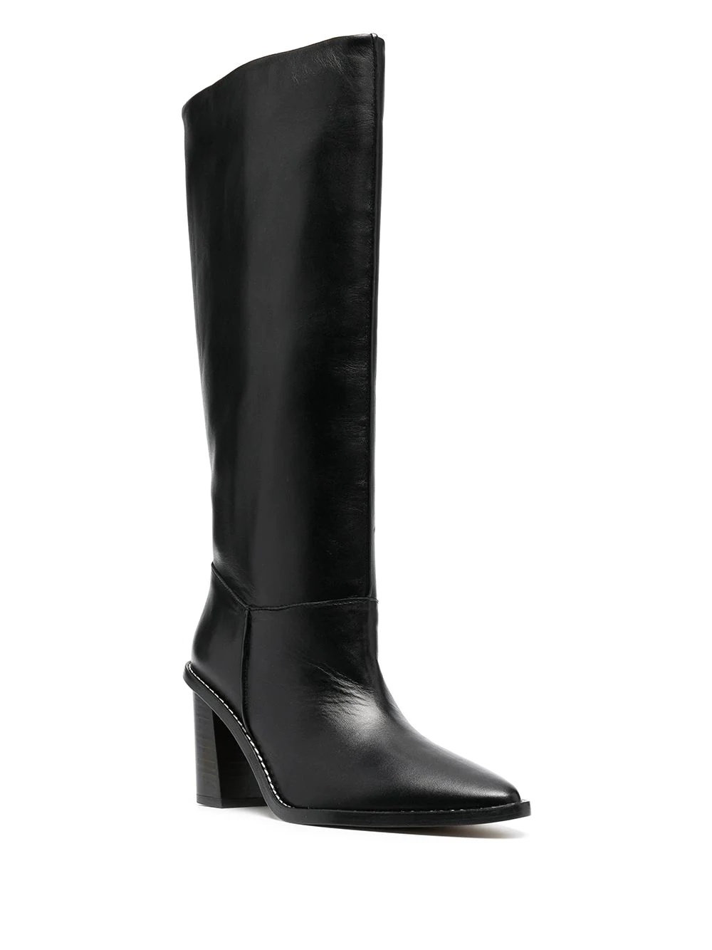 knee-length pointed boots - 2