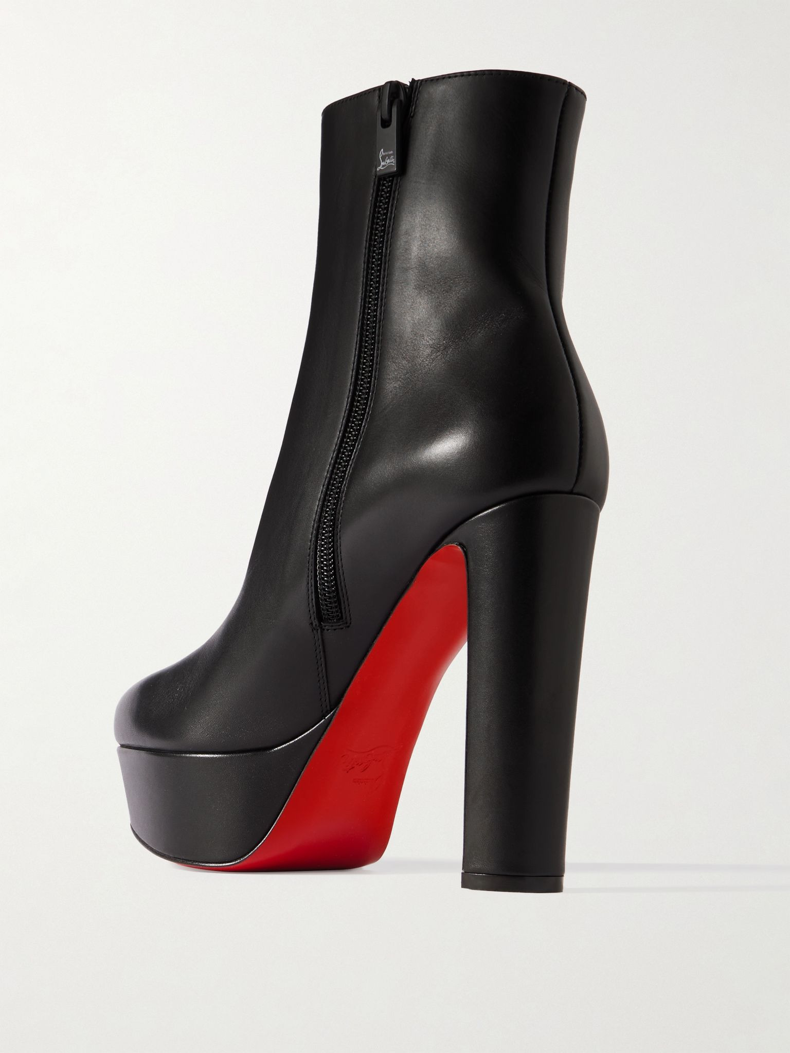 Movida 130 leather platform ankle boots Black - 3