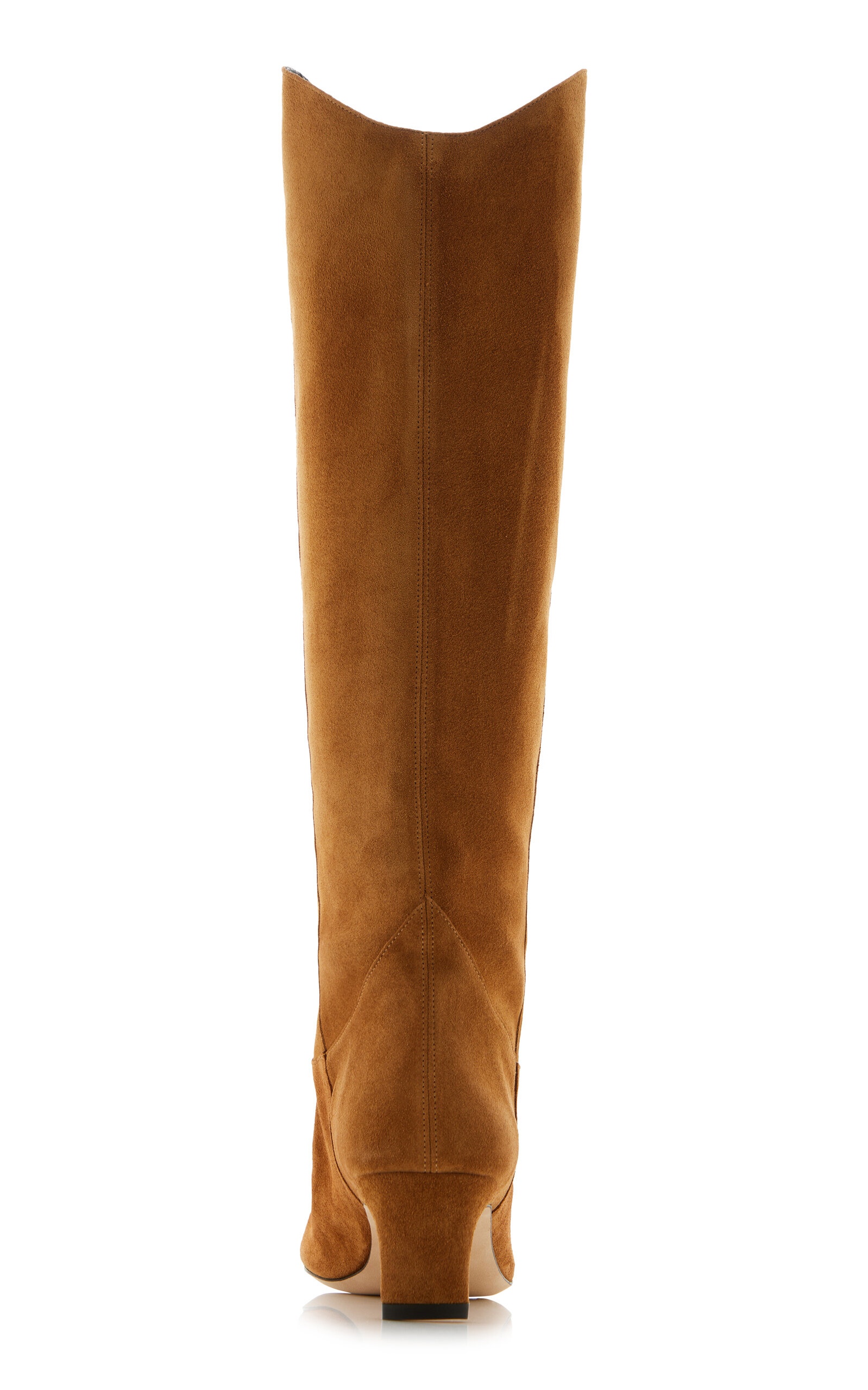 Wally Western Suede Knee Boots tan - 4