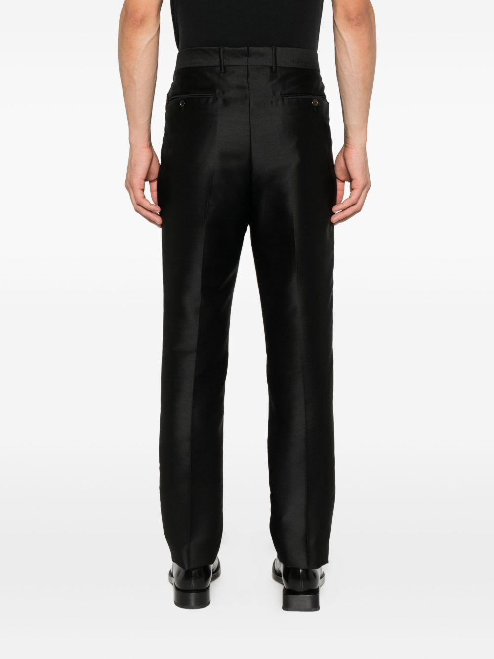 pleat-detail trousers - 4