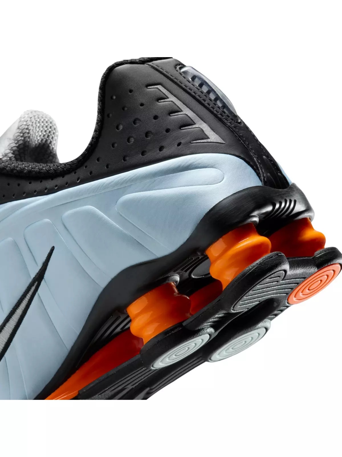 Shox R4 "Blue Tint/Metallic Silver/Total Orange" Women's Shoe - 10