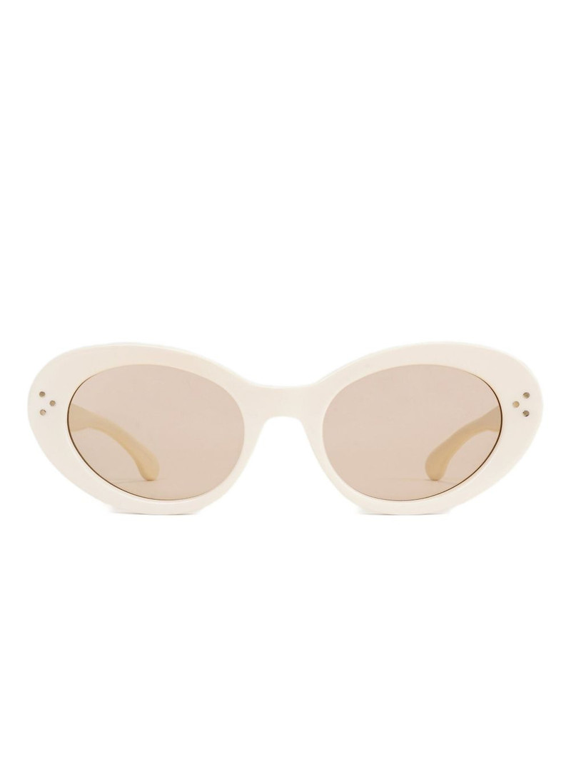 oval-frame sunglasses 1