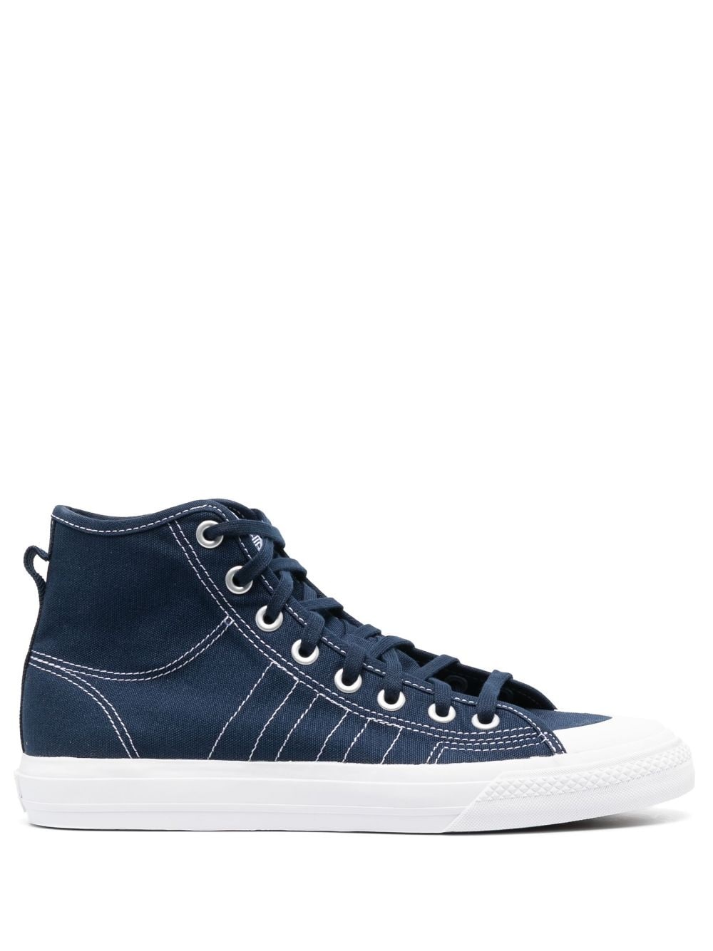 lace-up high-top sneakers - 1