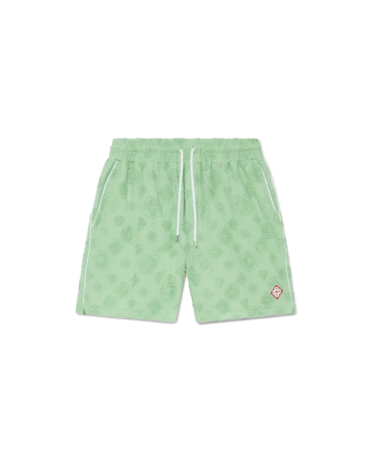 Towelling Monogram Shorts - 1