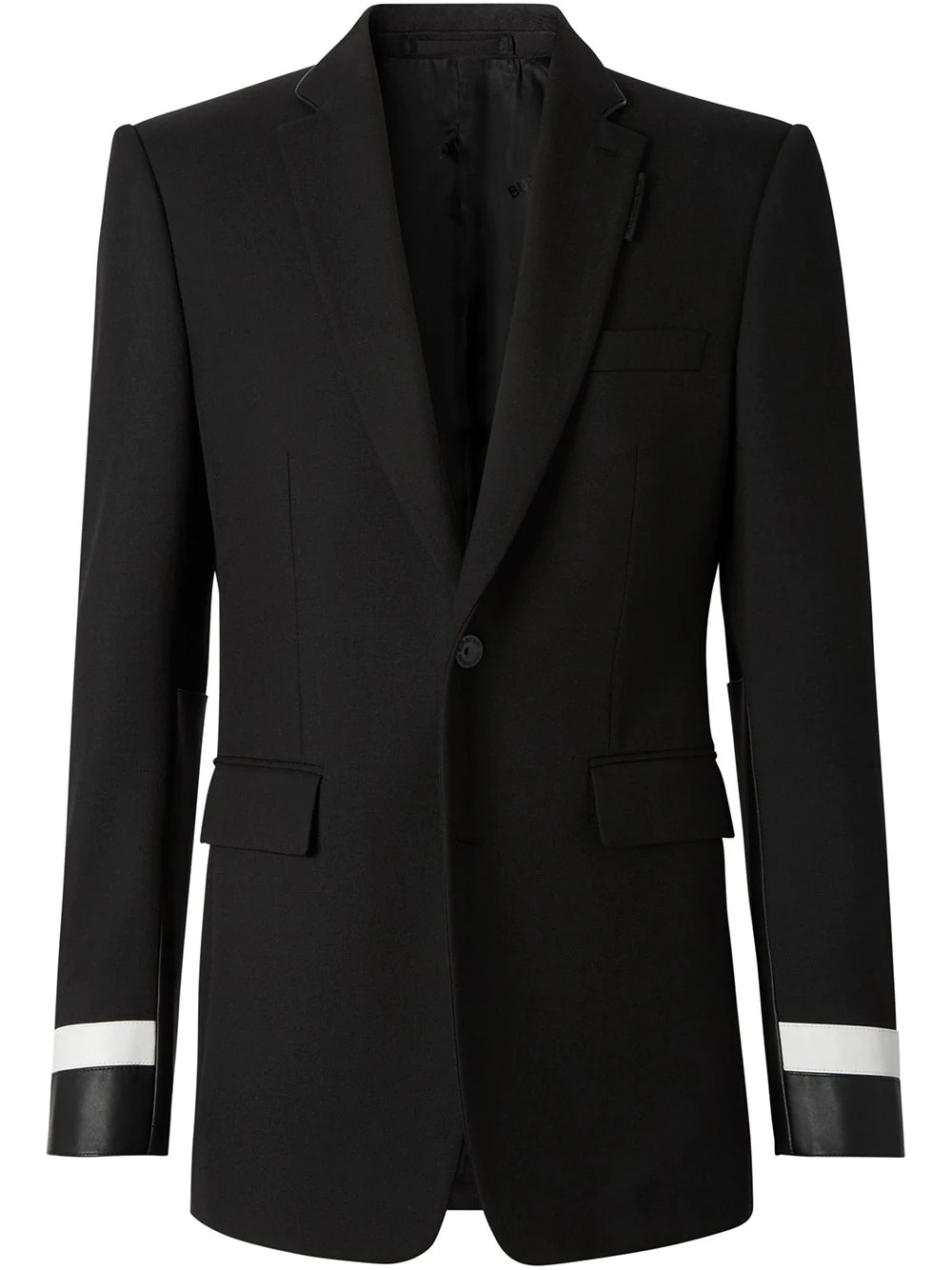 Classic Fit Lambskin Detail Wool Tailored Jacket - 1