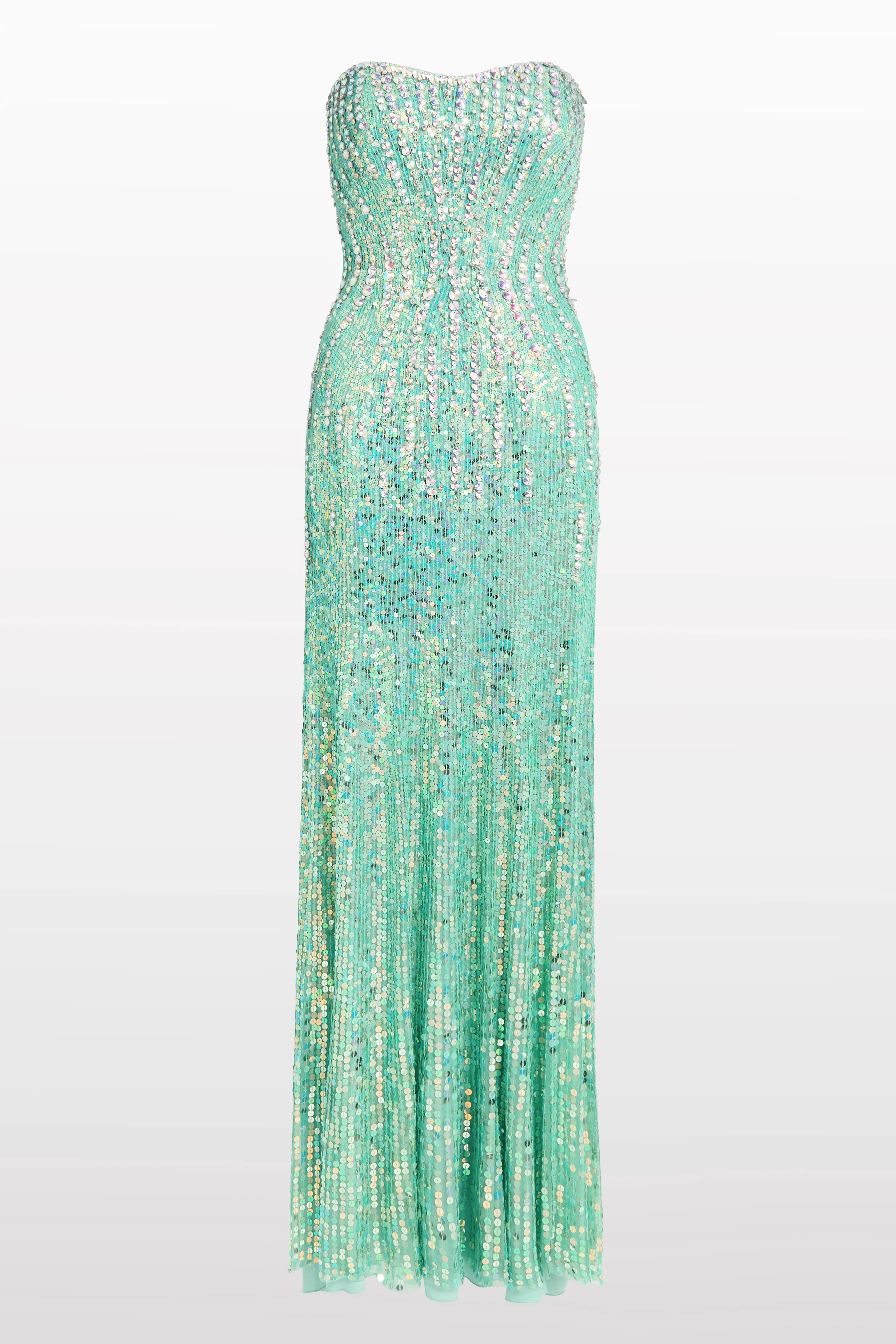 Jenny Packham Sarai Gown in Ocean Breeze at Nordstrom - 1
