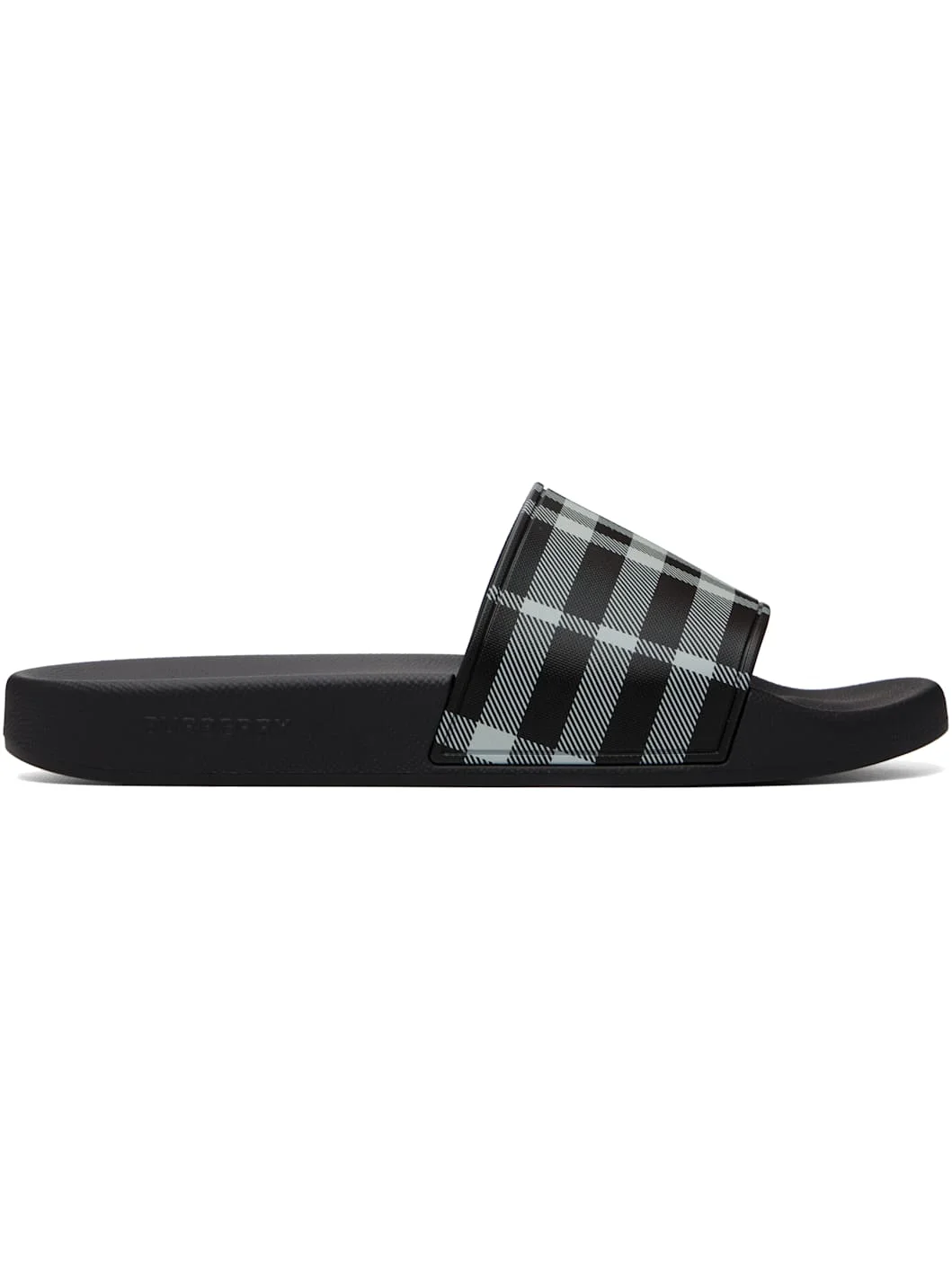 Black Check Slides - 1