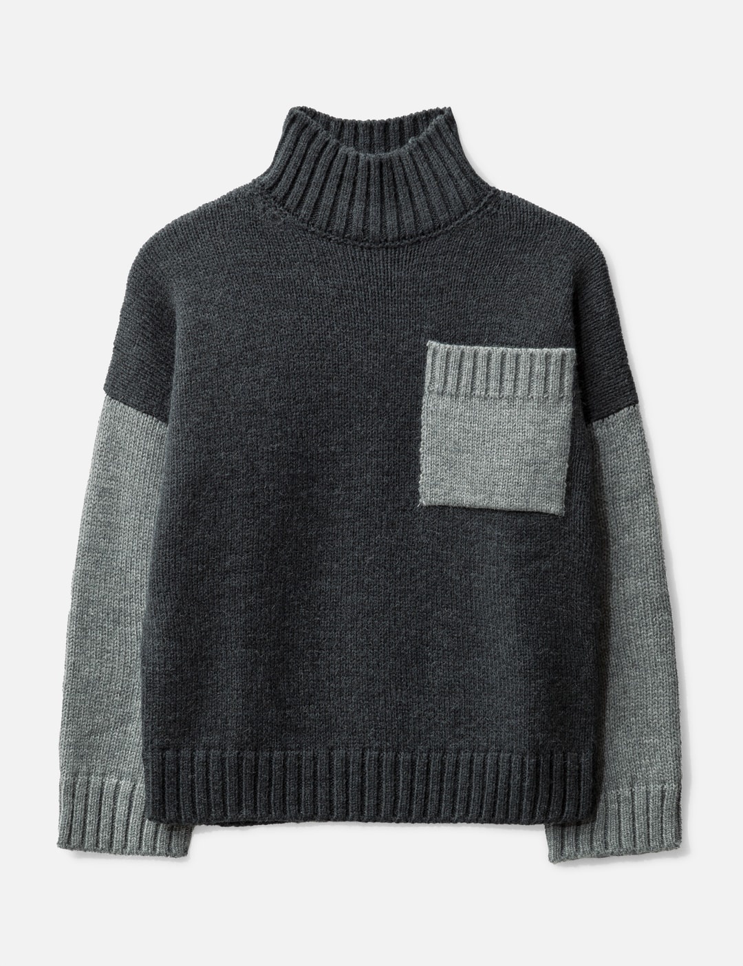 PATCH POCKET TURTLENECK JUMPER - 1