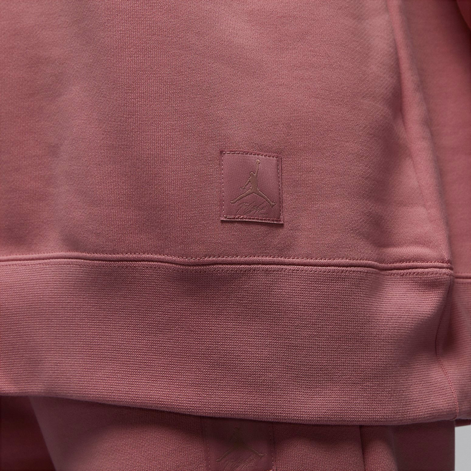 (WMNS) Air Jordan Flight Fleece Crewneck Sweatshirt 'Pink' FB5117-618 - 2