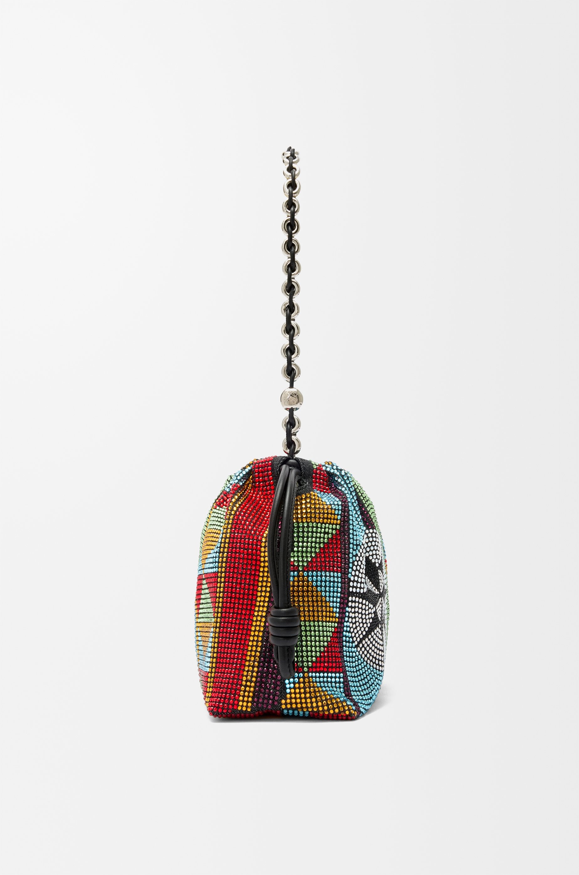 Medium Flamenco purse in embellished denim - 6
