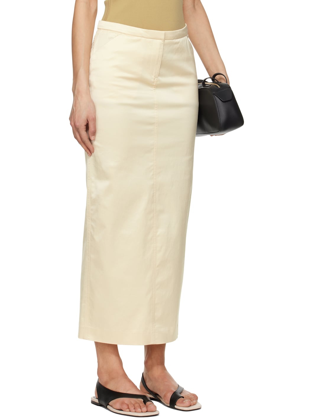 Off-White Straight Midi Skirt - 2