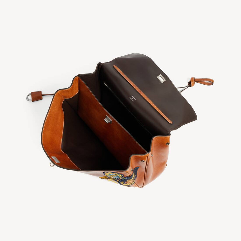 Men's Rodeo Handbag Large in New Tan/multicolor 5