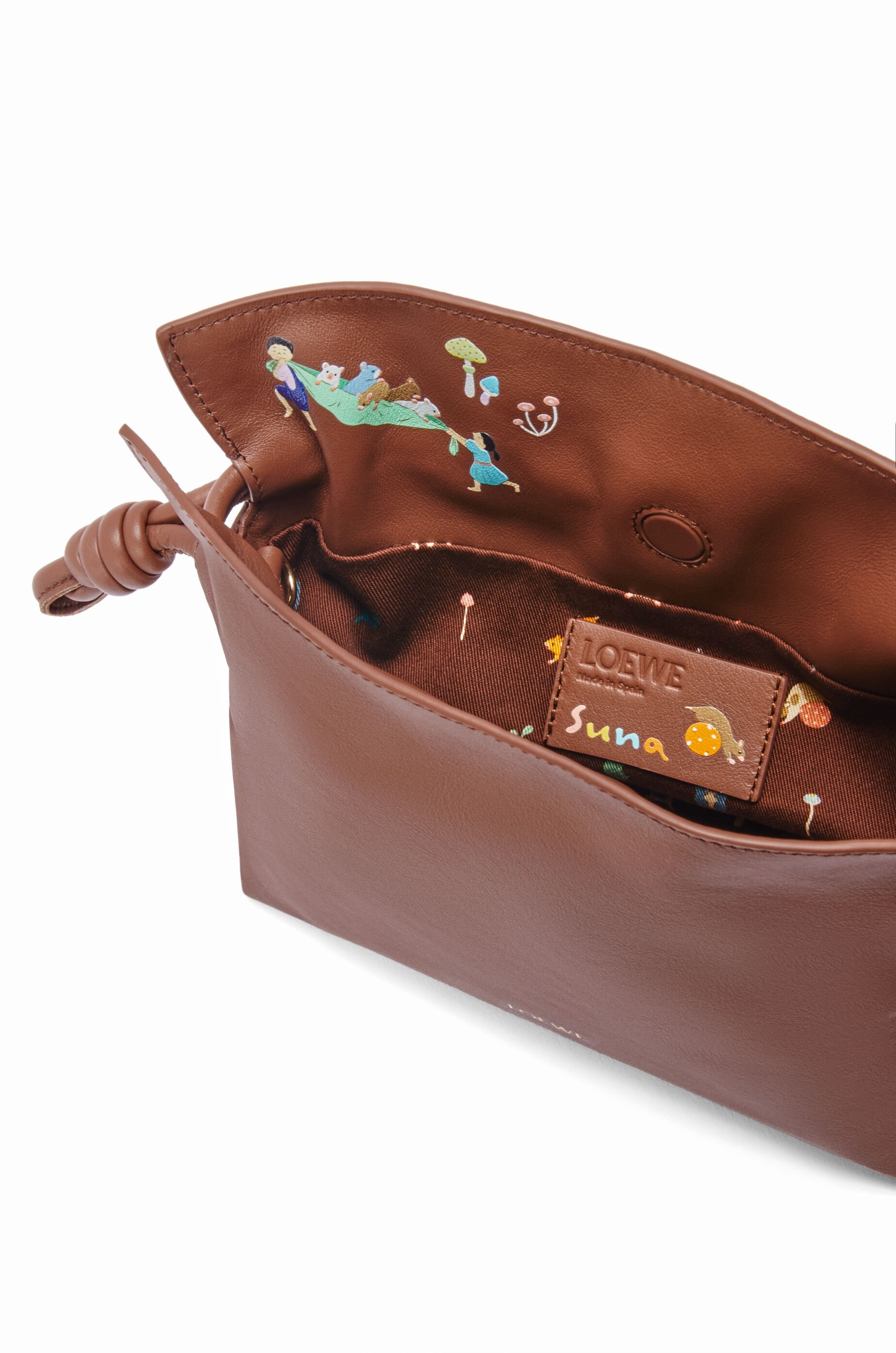 Hamster mini Flamenco clutch in nappa calfskin - 7