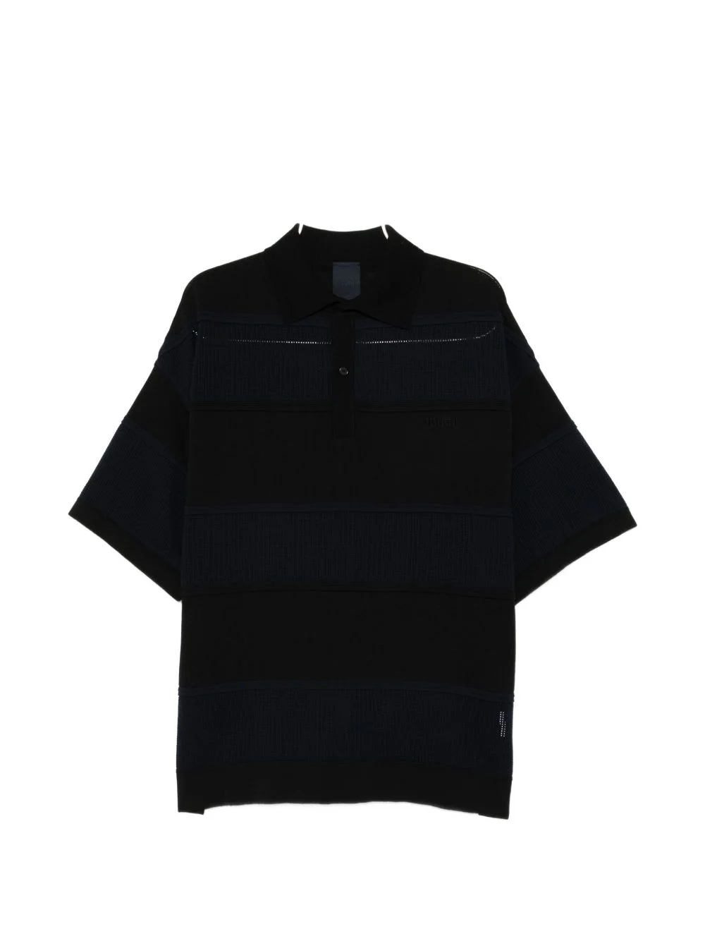 striped polo shirt - 1